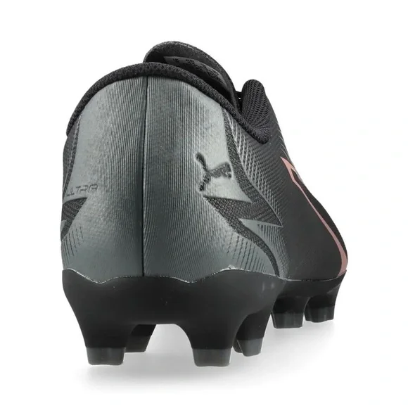 Puma Kids Black Soccer Cleats with Pink Accent - Picture 6 of 10